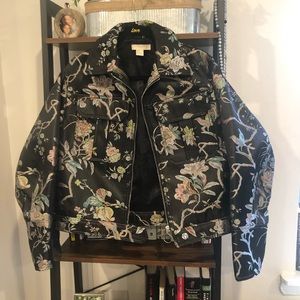 Structured oversized embroidered jacket